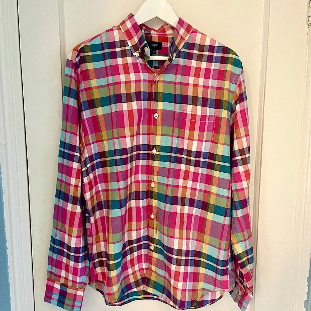 J.Crew Men’s Plaid Button Down (M)